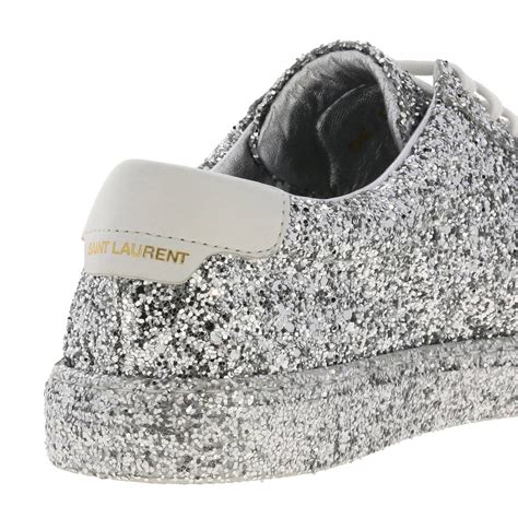 ysl women's double sole sparkle sneakers sale|Saint Laurent Sneakers for Women .